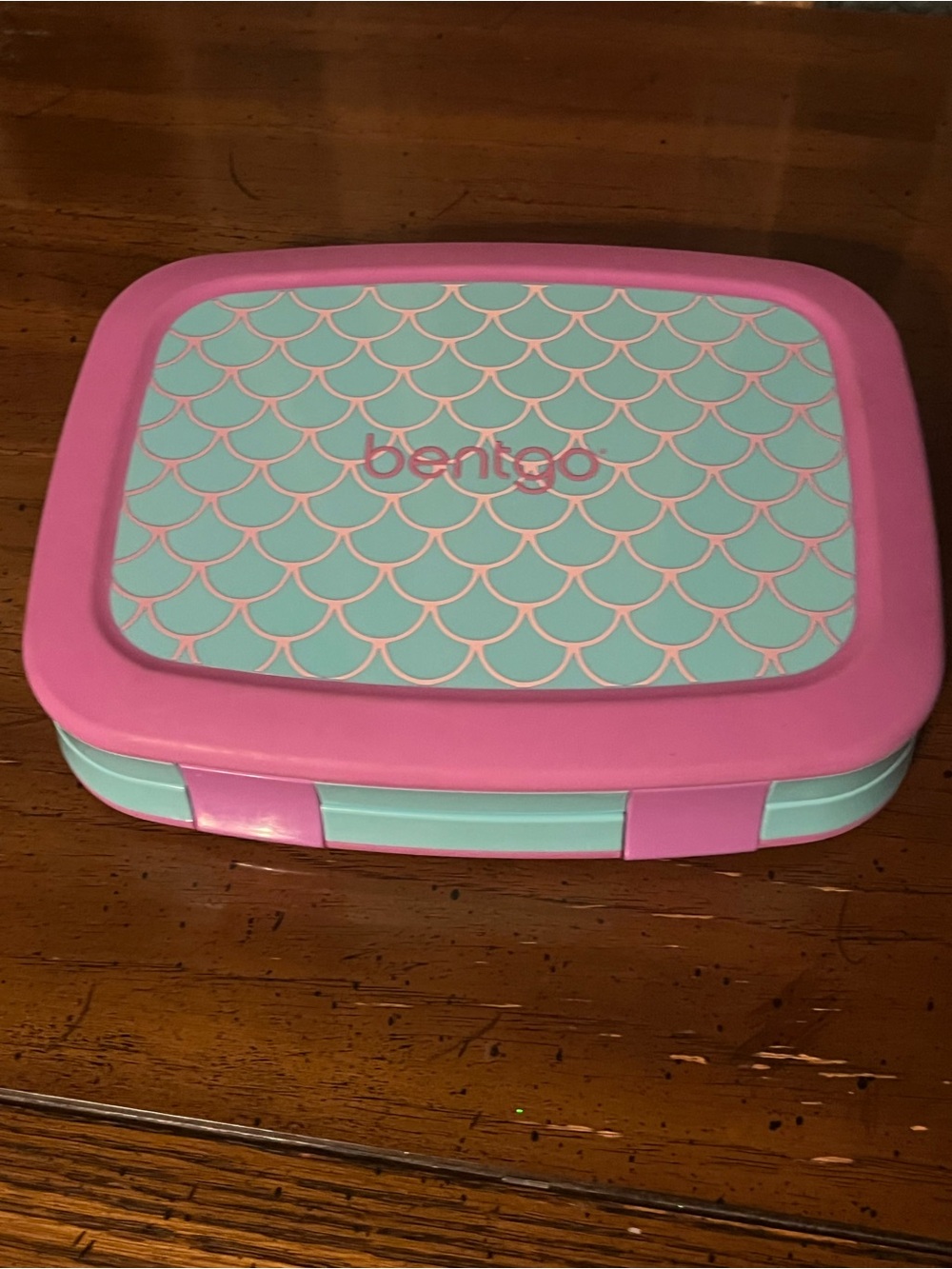 Bentgo Kids Bento Box Mermaid Pink/Mint Snap Lid 5 Compartments 3pc Set